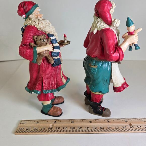 Midwest Importers Santa Pair – Christmas Figurines 9" Holiday Decor - Picture 9 of 13